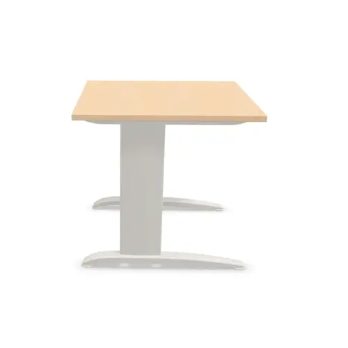 Table 80 x 80 hêtre - pieds aluminium photo du produit