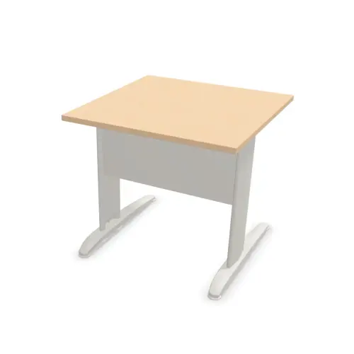 Table 80 x 80 hêtre - pieds aluminium photo du produit