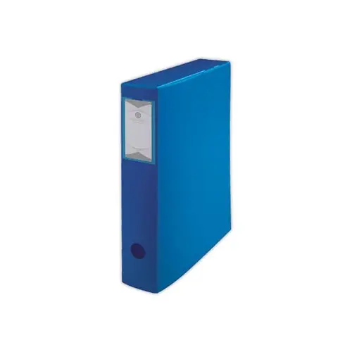 Bo&icirc;te de classement  en polypropyl&egrave;ne opaque - Dos 6 cm - bleu - Fiducial photo du produit