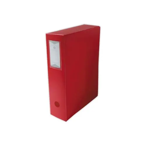 Boîte de classement en polypropylène opaque- Dos 8 cm - rouge - FIDUCIAL photo du produit