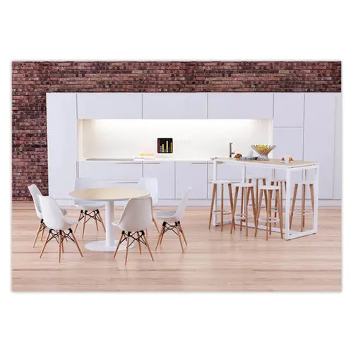 2 Chaises DOGEWOOD pied hêtre assise blanche montées photo du produit