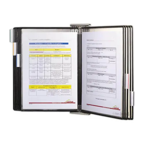 Support mural 10 poches INOX Stérifold-Noir photo du produit