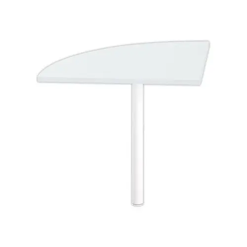 Angle liaison bureau 1 pied gris/blanc photo du produit