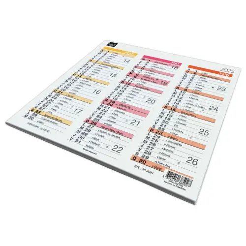 Calendrier Origami - 18x18 cm - Janvier à décembre - QUO VADIS photo du produit