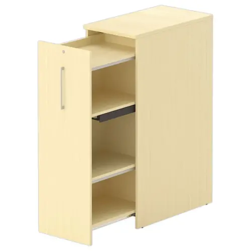 Armoire Orga Tower - Ouverture &agrave; gauche - H 130 cm - H&ecirc;tre photo du produit