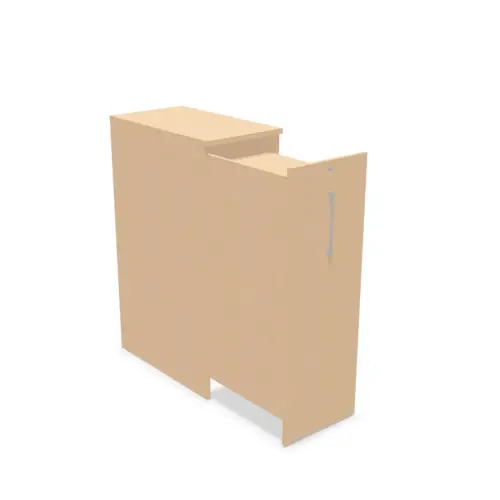 Armoire Orga Tower - Ouverture &agrave; gauche - H 130 cm - H&ecirc;tre photo du produit