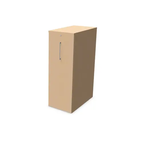 Armoire Orga Tower - Ouverture &agrave; gauche - H 130 cm - H&ecirc;tre photo du produit