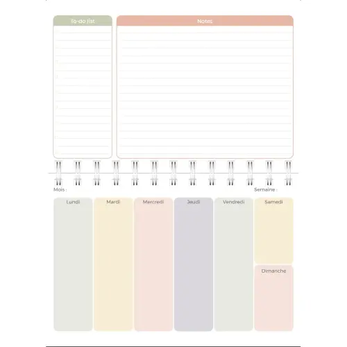 Agenda hebdomadaire Quovadis - 17x12cm photo du produit
