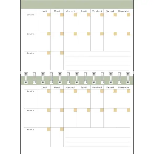 Agenda hebdomadaire Quovadis - 17x12cm photo du produit