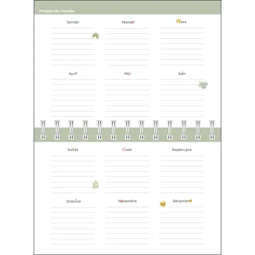 Agenda hebdomadaire Quovadis - 17x12cm photo du produit