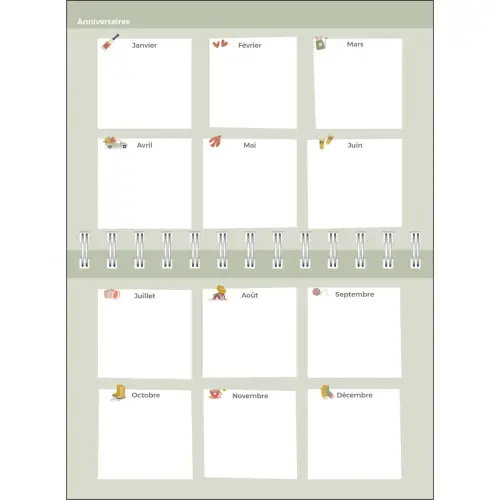 Agenda hebdomadaire Quovadis - 17x12cm photo du produit