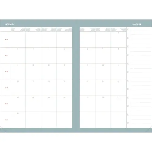 Agenda semainier AFFAIRES COLOR ML Ella - 10x15 cm - Beige - Décembre à décembre - QUO VADIS photo du produit