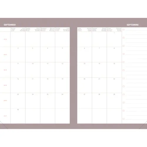 Agenda semainier MINISTRE COLOR ML Ella - 16x24 cm - Noir- D&eacute;cembre &agrave; d&eacute;cembre - QUO VADIS photo du produit