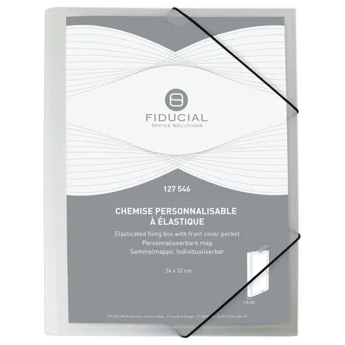 Chemise à élastiques personnalisable incolore photo du produit