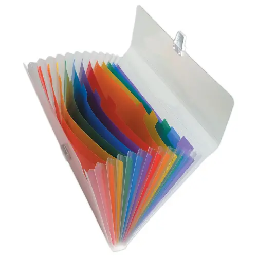 Trieur valisette - polypropylène - 13 compartiments - 33X25 - Exacompta photo du produit