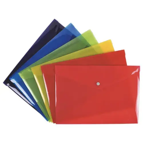 30 Pochettes pression Iderama PP A4 assorties photo du produit