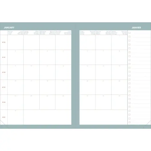 Agenda journalier DAILY 21 COLOR ML Pastel - 15x21 cm - Orange - Janvier à décembre - QUO VADIS photo du produit