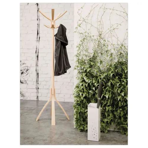 Portemanteau café tout bois clair photo du produit