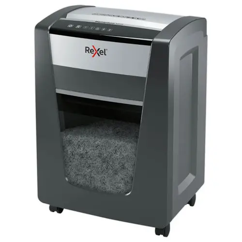 Destructeur de documents manuel Rexel Momentum M515 - Coupe Micro - 15 feuilles - 30L - REXEL photo du produit