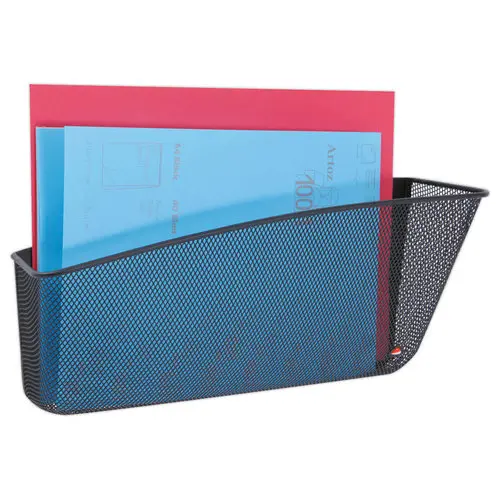 Corbeille murale magnétique - Métal noir - ALBA photo du produit