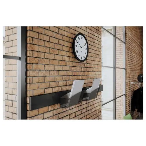 Corbeille murale magnétique - Métal noir - ALBA photo du produit