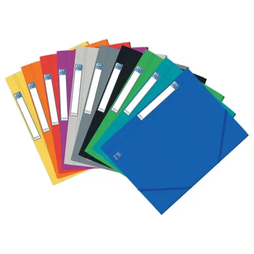25 Chemises 3 rabats &agrave; &eacute;lastiques Oxford Eurofolio Prestige carte lustr&eacute;e photo du produit