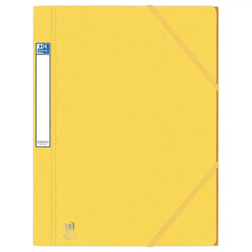 Chemise 3 rabats grande capacité Eurofolio Prestige - Jaune - Oxford photo du produit