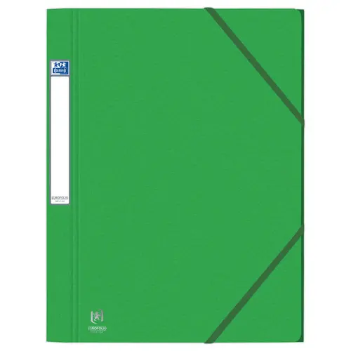 Chemise 3 rabats grande capacit&eacute; Eurofolio Prestige - Vert - Oxford photo du produit