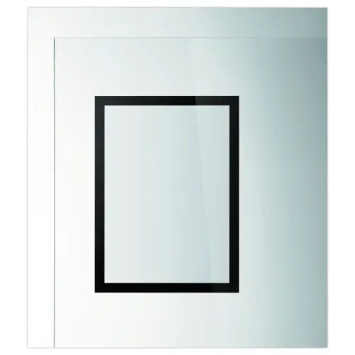 2 Cadres d'affichage vitrostatiques surfaces vitr&eacute;es Duraframe Sun - A4 - Noir - Durable photo du produit
