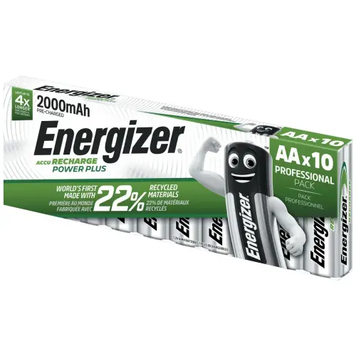 10 Piles rechargeables PowerPlus - LR06 (AA) - Energizer photo du produit