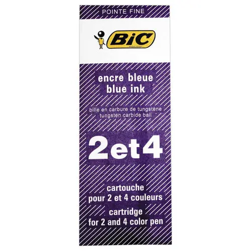 Recharge pour stylo 4 couleurs - écriture fine - BIC photo du produit