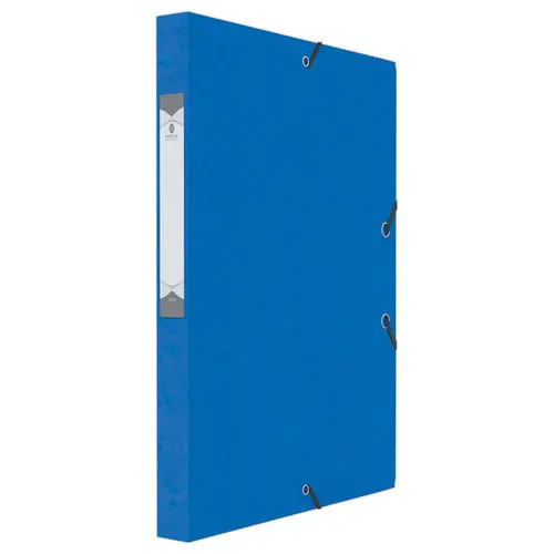 Bo&icirc;te de classement - 24x32 Dos 25 mm - bleu - Fiducial photo du produit