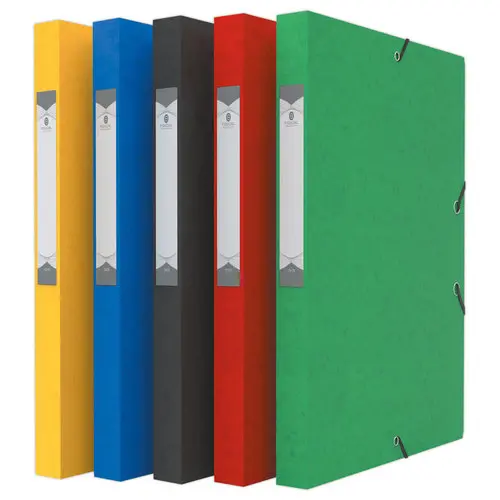 Bo&icirc;te de classement - 24x32 Dos 25 mm - bleu - Fiducial photo du produit