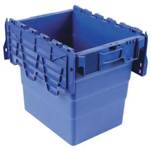 Bac navette gerbable 32 litres bleu photo du produit