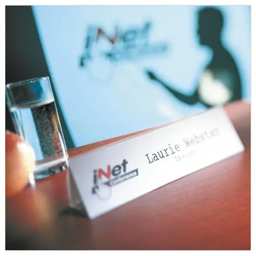 10 Porte-noms de table avec Bristol - 21 x 6,3 cm - TARIFOLD photo du produit