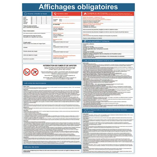Panneau affichage obligatoire – VISO photo du produit