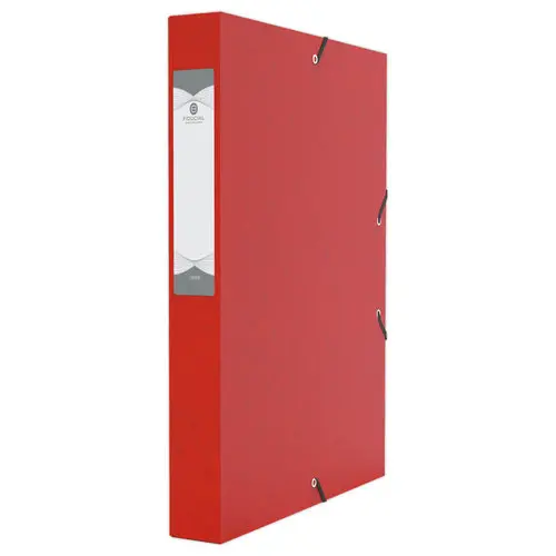 Boîte de classement - 24x32 - Dos 40 mm - rouge - Fiducial photo du produit