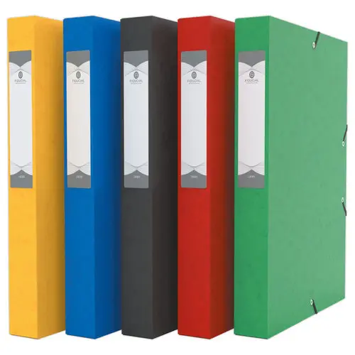 Boîte de classement - 24x32 - Dos 40 mm - rouge - Fiducial photo du produit