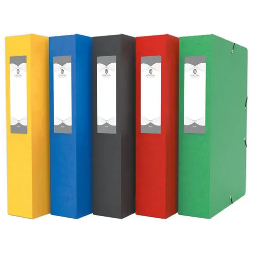 Bo&icirc;te de classement - 24x32 Dos 60 mm - Jaune - Fiducial photo du produit