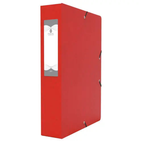 Boîte de classement - 24x32 Dos 60 mm - rouge - Fiducial photo du produit
