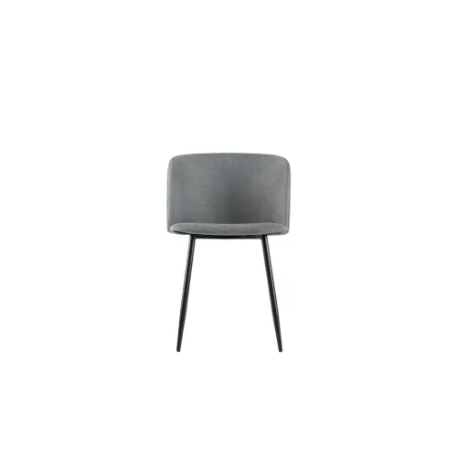 2 Fauteuils Must Pied noir assise grise mont&eacute;s photo du produit