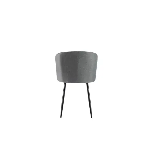 2 Fauteuils Must Pied noir assise grise mont&eacute;s photo du produit