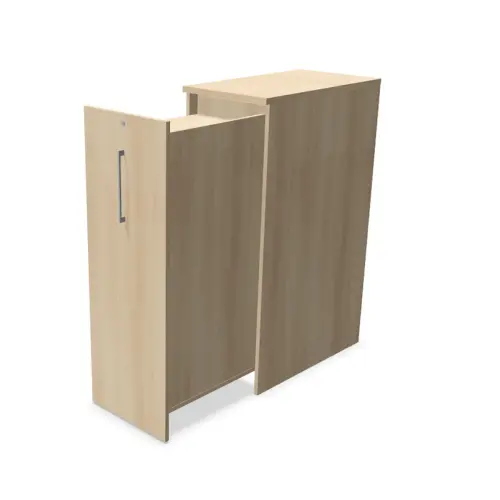Tour de rangement - Ouverture à droite - H 130 cm - Acacia clair photo du produit