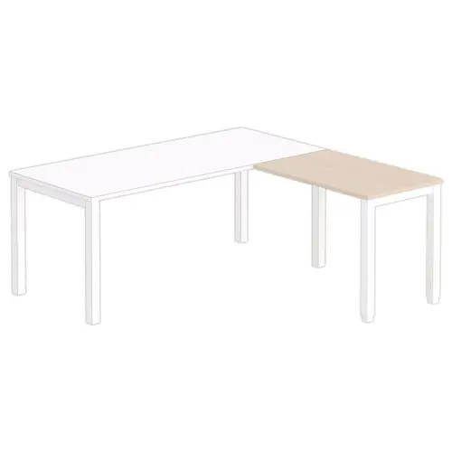 Retour BRUXELLES 98 x 60 acacia -pieds blancs photo du produit