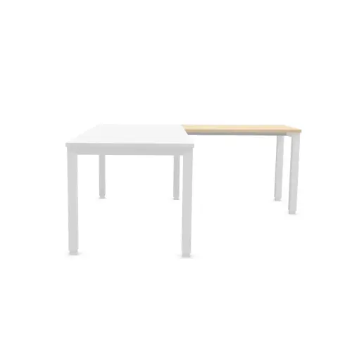 Retour BRUXELLES 98 x 60 acacia -pieds blancs photo du produit