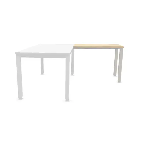 Retour BRUXELLES 98 x 60 plateau acacia - pieds alu photo du produit