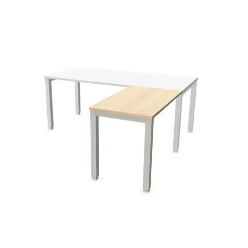 Retour BRUXELLES 98 x 60 plateau acacia - pieds alu photo du produit