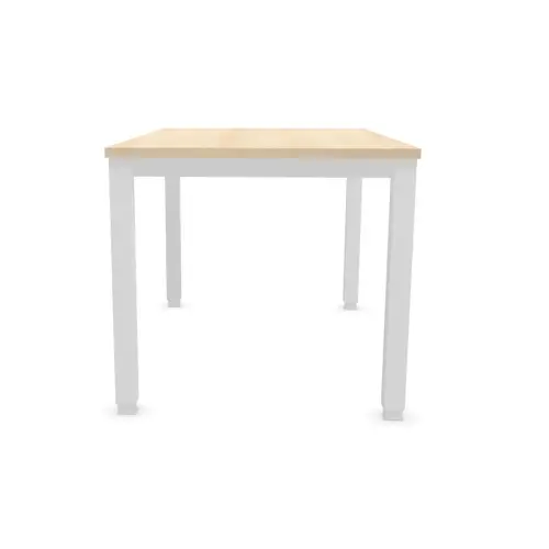 Bureau BRUXELLES 120 x 80 acacia- pieds blancs photo du produit