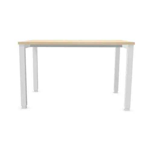 Bureau BRUXELLES 120 x 80 acacia- pieds blancs photo du produit