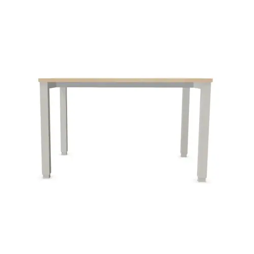 Bureau BRUXELLES 120 x 80 acacia - pieds  aluminium photo du produit